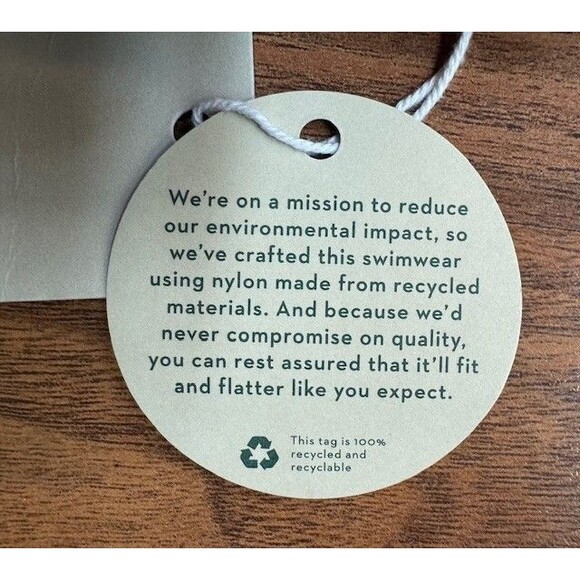 Boden Levanzo Halter Bikini Top US 16 18 Twist Blue Orange Floral Swim - Picture 5 of 11